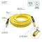 Interstate Pneumatics 3/8in 25 ft Yellow Hybrid Polymer Hose With 1/4in Brass Industrial 6-Ball Coupler & Steel Plug HH16-025H44BS - alternate 4